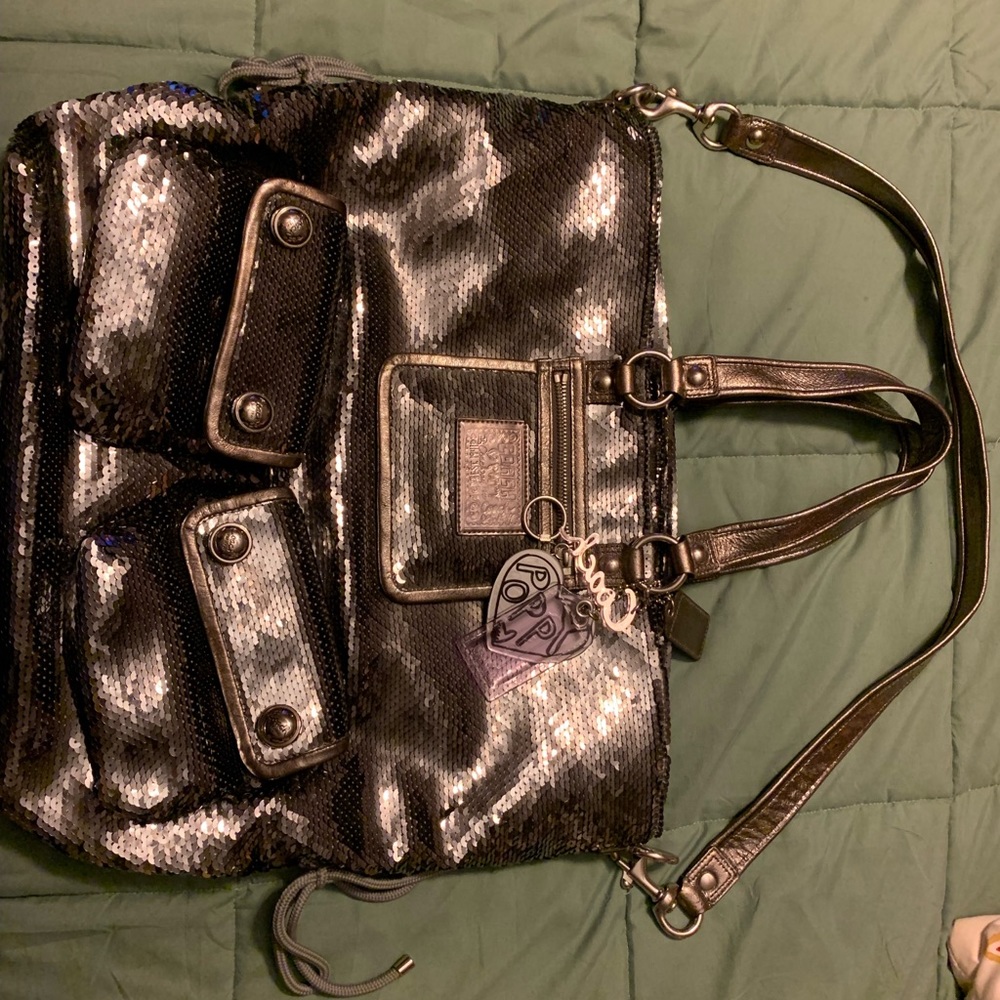 Beautiful It’s called Coach Poppy Sequin Spotlight purse